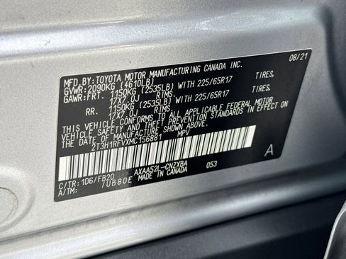 Certified 2021 Toyota RAV4 LE w/ Carpet Mat Package (TMS) FWD image 24