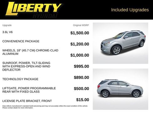 Used 2016 Chevrolet Equinox LT w/ Convenience Package AWD/4WD image 6