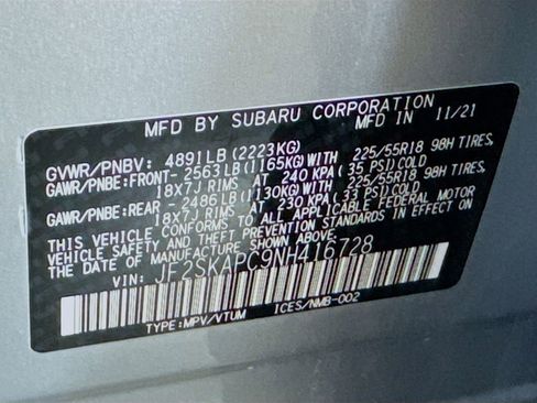 Certified 2022 Subaru Forester Limited w/ Popular Package #3 image 43