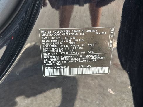 Used 2019 Volkswagen Atlas SEL AWD/4WD image 24