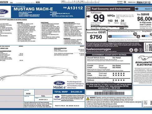 Used 2024 Ford Mustang Mach-E Select AWD/4WD image 4