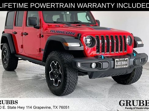 Used 2022 Jeep Wrangler Unlimited Rubicon 4xe w/ Cold Weather Group AWD/4WD image 1