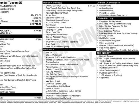 Used 2020 Hyundai Tucson SE w/ Cargo Package AWD/4WD image 9