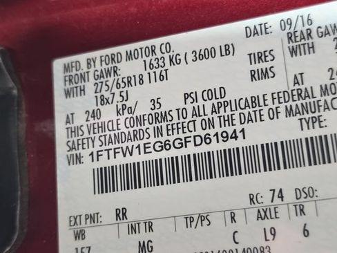Used 2016 Ford F150 XLT w/ Equipment Group 302A Luxury AWD/4WD image 10