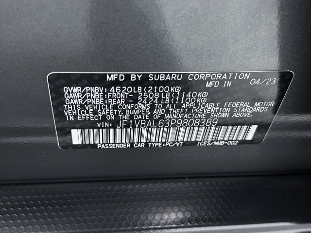 Used 2023 Subaru WRX Limited AWD/4WD image 29
