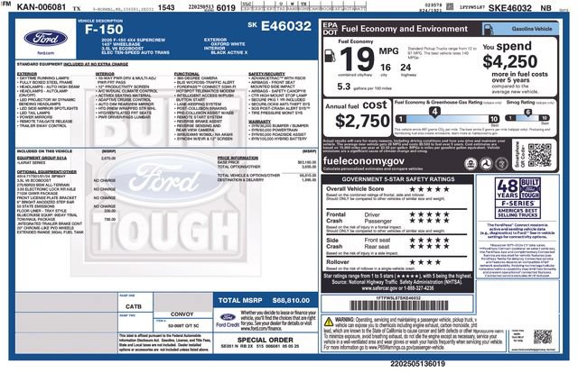 Used 2025 Ford F150 Lariat w/ Equipment Group 501A Mid AWD/4WD image 2