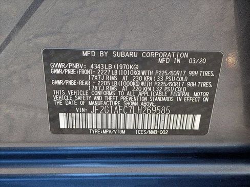 Used 2020 Subaru Crosstrek 2.0i Premium w/ Moonroof Package 1 image 25