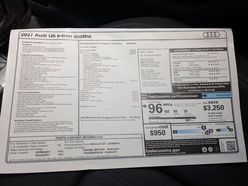 New 2027 Audi Q6 e-tron Premium Plus AWD/4WD image 18