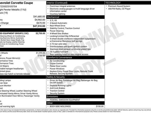 Used 2002 Chevrolet Corvette Coupe w/ Preferred Equipment Group2 image 10