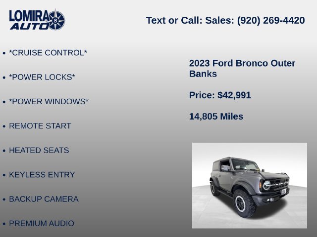 Used 2023 Ford Bronco Outer Banks w/ Sasquatch Package AWD/4WD image 22