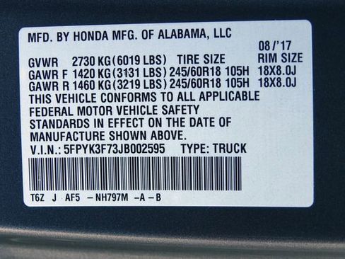 Used 2018 Honda Ridgeline RTL-E image 47