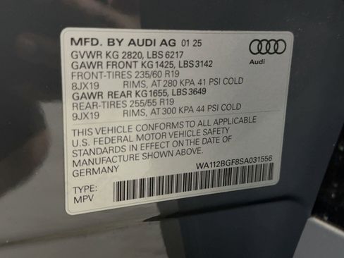 Used 2025 Audi Q6 e-tron Premium w/ Convenience Package image 21