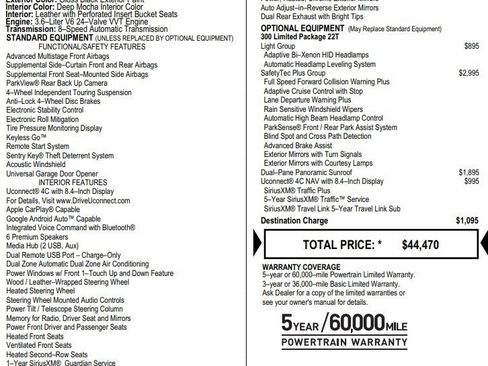 Used 2018 Chrysler 300 Limited w/ Safetytec Plus Group image 2