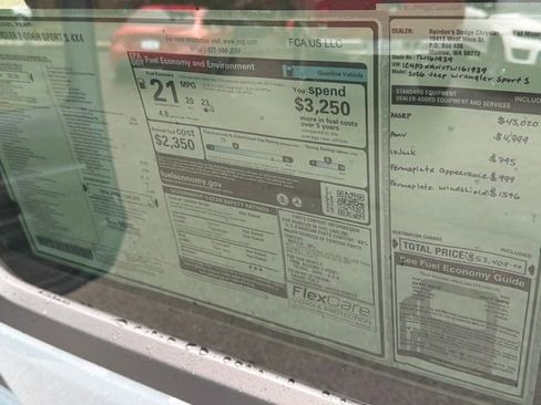 New 2026 Jeep Wrangler Sport S image 20