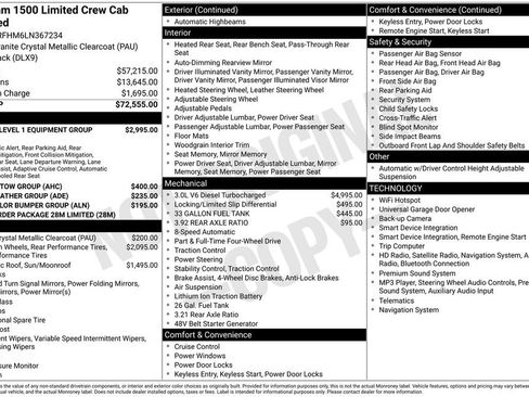 Used 2020 RAM 1500 Limited AWD/4WD image 2