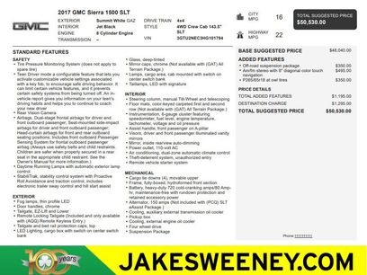 Used 2017 GMC Sierra 1500 SLT w/ Suspension Package, Off-Road