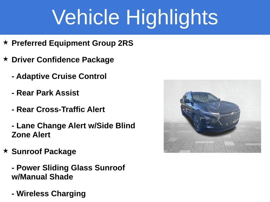 Certified 2024 Chevrolet Trax RS w/ Sunroof Package FWD image 3