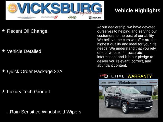 Used 2022 Jeep Grand Cherokee L Laredo w/ Luxury Tech Group I AWD/4WD image 25