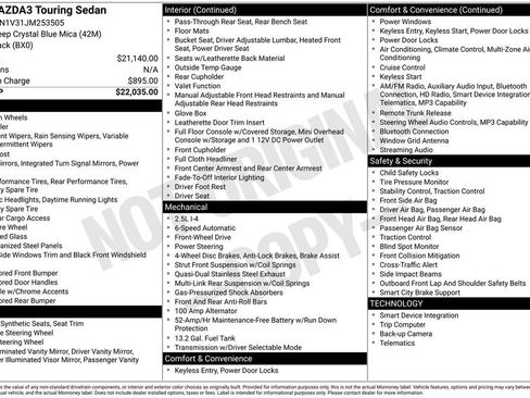 Used 2018 MAZDA MAZDA3 Touring image 4