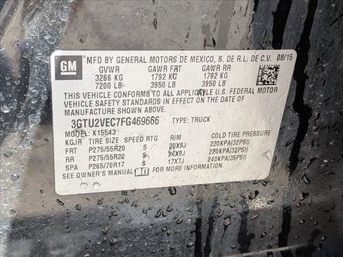 Used 2015 GMC Sierra 1500 SLT w/ All-Terrain Package image 18