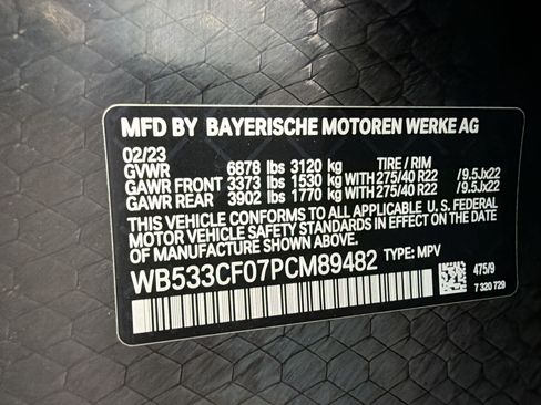 Used 2023 BMW iX M60 w/ Executive Package AWD/4WD image 10