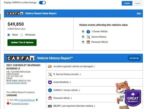 Used 2021 Chevrolet Silverado 2500 LT w/ Convenience Package image 8