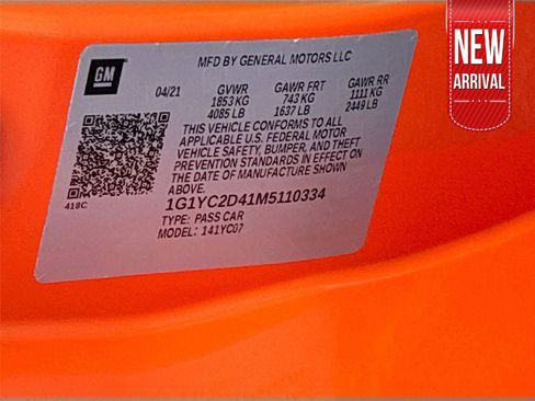 Used 2021 Chevrolet Corvette Stingray Premium Cpe w/ Z51 Performance Package image 35