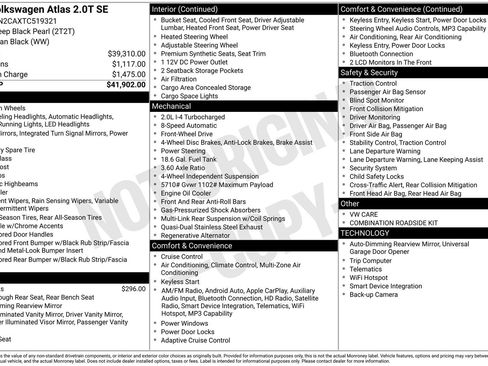 Certified 2026 Volkswagen Atlas SE FWD image 34