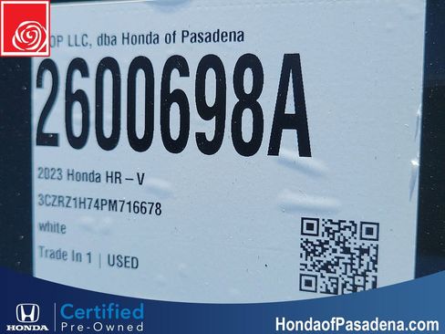 Certified 2023 Honda HR-V EX-L image 33