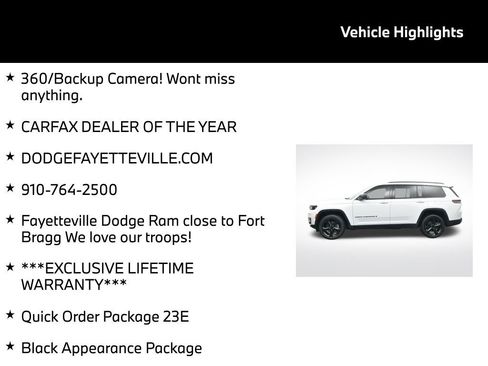 Used 2023 Jeep Grand Cherokee L Limited w/ Black Appearance Package image 5