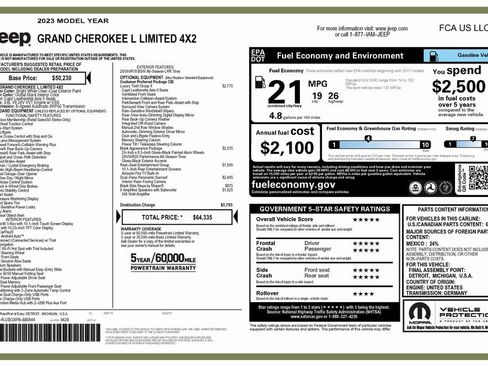 Used 2023 Jeep Grand Cherokee L Limited w/ Luxury Tech Group II image 4