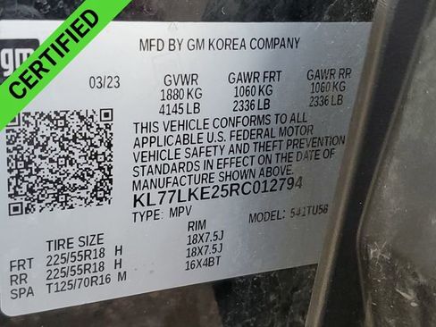 Certified 2024 Chevrolet Trax ACTIV w/ Driver Confidence Package image 33