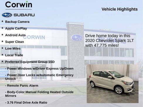 Used 2020 Chevrolet Spark LT FWD image 6