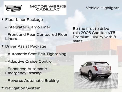 New 2026 Cadillac XT5 Premium Luxury w/ Driver Assist Package AWD/4WD image 12