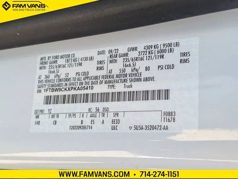 Used 2023 Ford E-Transit Medium Roof RWD image 23