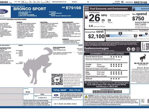 Used 2024 Ford Bronco Sport Big Bend image 3