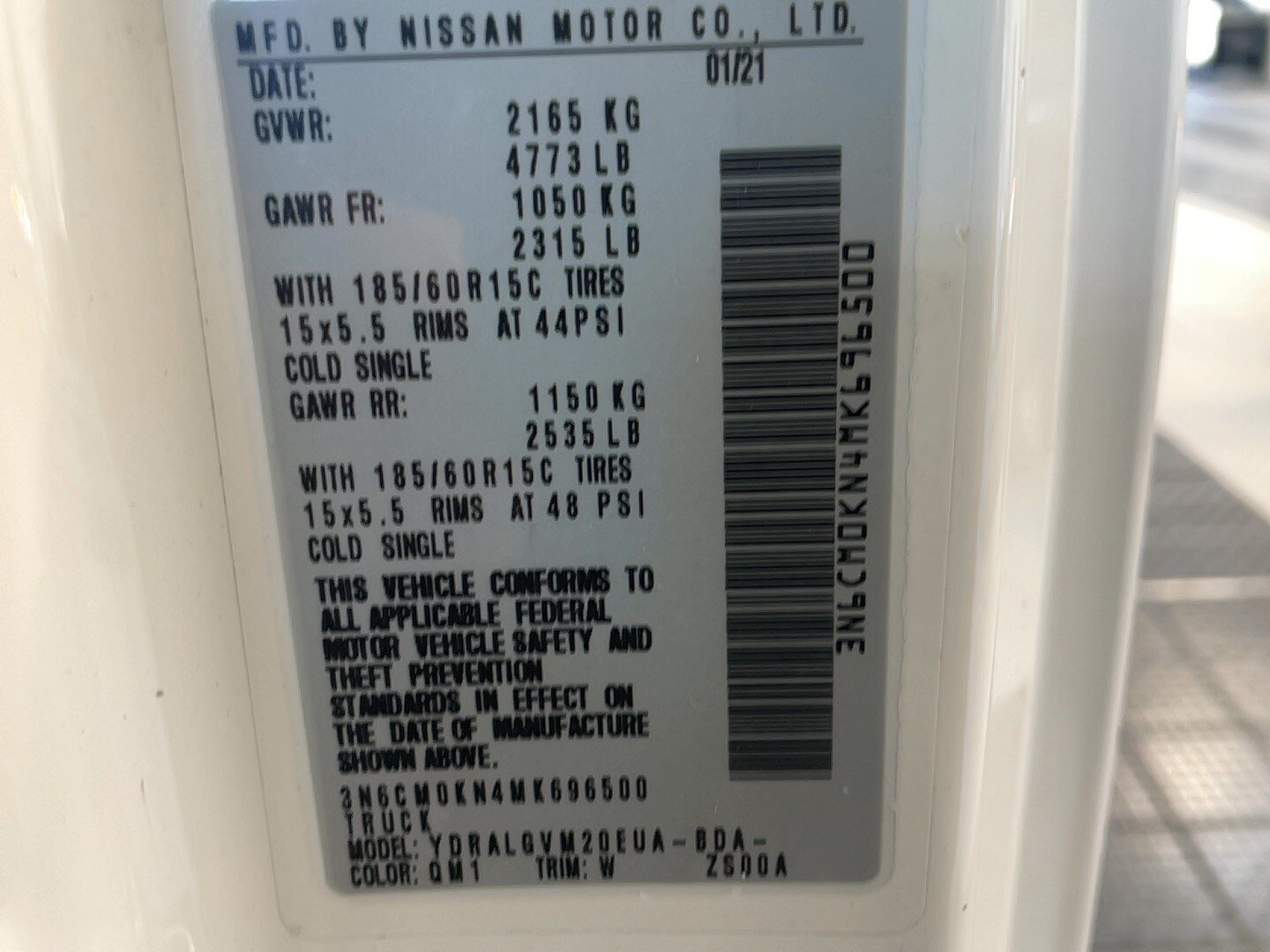 Used 2021 Nissan NV200 SV w/ Sliding Door Glass Package FWD image 13