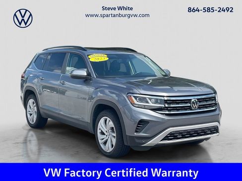 Certified 2023 Volkswagen Atlas SE w/ Panoramic Sunroof Package FWD image 1