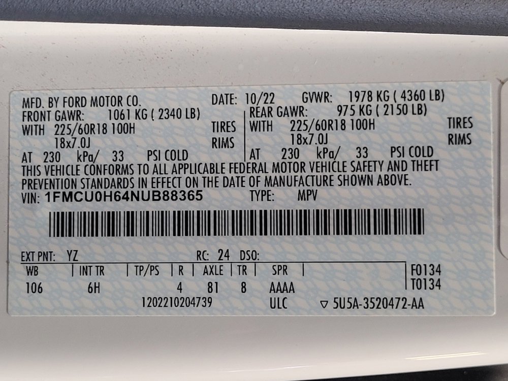 Used 2022 Ford Escape SEL FWD image 33