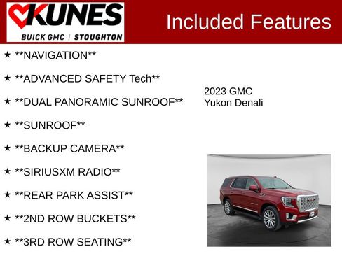 Used 2023 GMC Yukon Denali AWD/4WD image 2