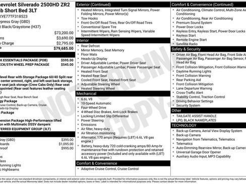 New 2026 Chevrolet Silverado 2500 ZR2 w/ LPO, Dark Essentials Package AWD/4WD image 26