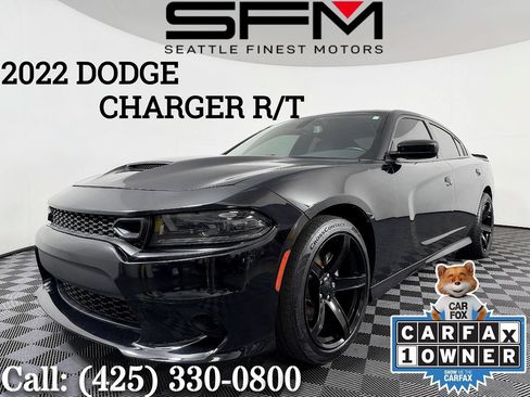 Used 2022 Dodge Charger R/T w/ Blacktop Package RWD image 1