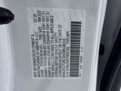 New 2026 Honda Odyssey EX-L image 43