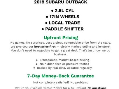 Used 2018 Subaru Outback 2.5i