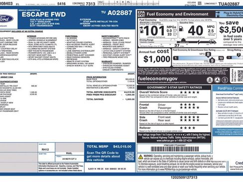 New 2026 Ford Escape SE w/ PHEV Premium Package image 9