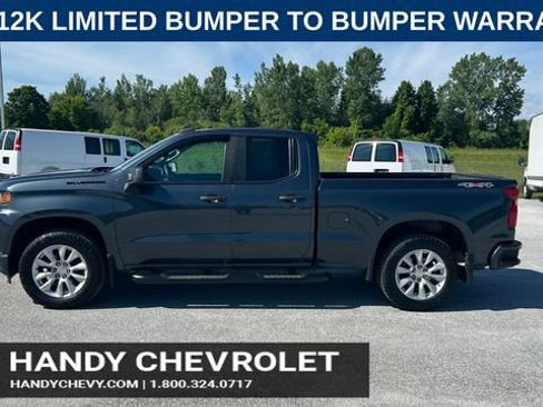Certified 2021 Chevrolet Silverado 1500 Custom w/ LPO, Dark Essentials Package AWD/4WD image 6