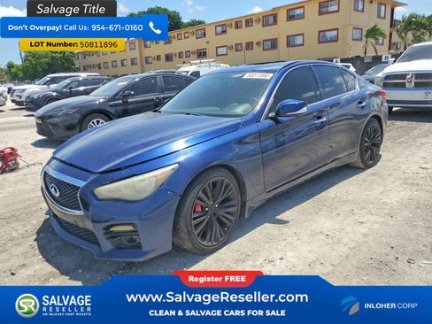 Used 2017 INFINITI Q50 Red Sport 400 RWD image 1