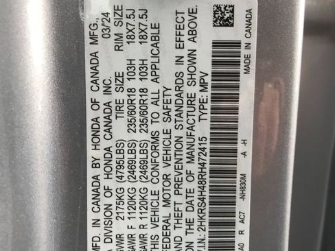 Certified 2024 Honda CR-V EX image 16