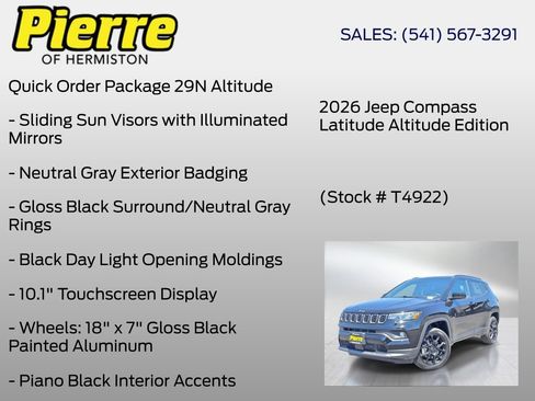New 2026 Jeep Compass Latitude AWD/4WD image 6