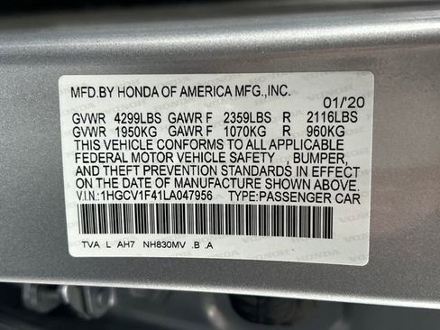 Used 2020 Honda Accord EX image 21
